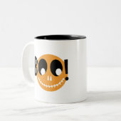 Boo Halloween Zweifarbige Tasse (Vorderseite Links)