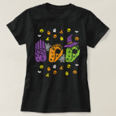 Boo Hands American Sign Language Pride ASL Funny H T-Shirt (Design vorne)