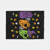 Boo Hands American Sign Language Pride Asl Hallowe Fleecedecke (Vorderseite (Horizontal))