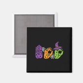 Boo Hands American Sign Language Pride Asl Hallowe Magnet (Vorderseite/Rückseite)