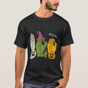 Boo Hands Amerikanische Gebärdensprache Stolz Asl T-Shirt