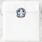 Boo! Happy Ghost Halloween Aufkleber (Tasche)