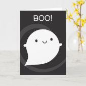 Boo! Happy Ghost Karte (Gelbe Blume)