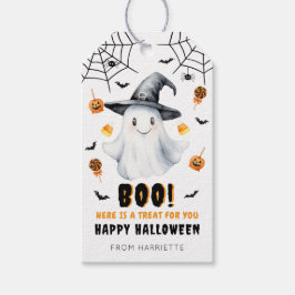 Boo Happy Halloween Ghost Gift Tags Geschenkanhänger
