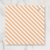 BOO Happy Halloween Gingham Orange Lila Spooky Geschenkanhänger (Rückseite)