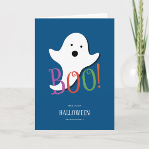 Boo! Happy Halloween Kids Card Karte