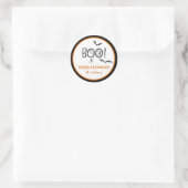 BOO Happy Halloween Leckerei Runder Aufkleber (Tasche)