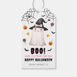 Boo Happy Halloween Niedliche Ghost-Gift-Tags Geschenkanhänger