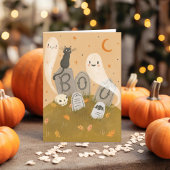 Boo! Happy Halloween Note Card