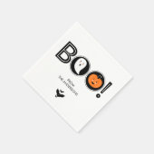 Boo! Happy Halloween Paper Napkin Serviette (Ecke)