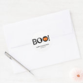 Boo! Happy Halloween Sticker (Umschlag)