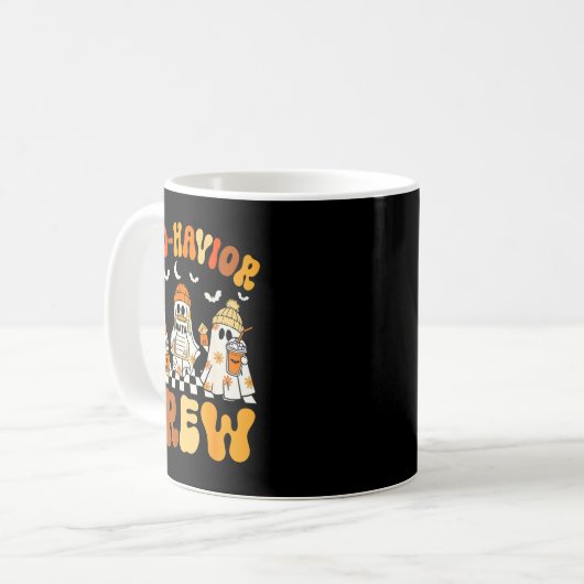 Boo-havior Crew Behavior Yst Halloween Aba Kaffeetasse (Vorderseite Links)