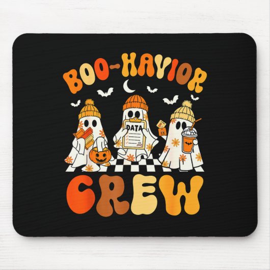 Boo-havior Crew Behavior Yst Halloween Aba Mousepad (Vorne)