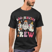 Boo Havior Crew Behaviour Analyst Halloween Aba T-Shirt (Vorderseite)