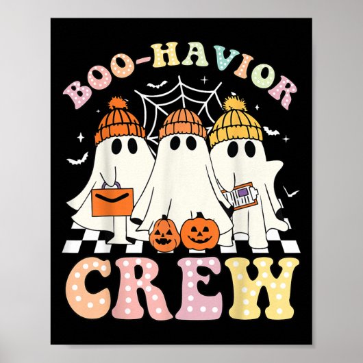 Boo Havior Crew Verhalten Yst Halloween Aba Rbt Poster (Vorne)