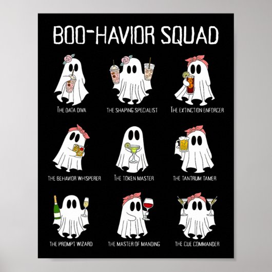 Boo-havior Squad Verhaltensanalyse Ghost Rbt A Hal Poster (Vorne)