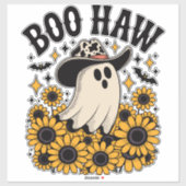 Boo Haw Cow Ghost Western Halloween Aufkleber (Blatt)