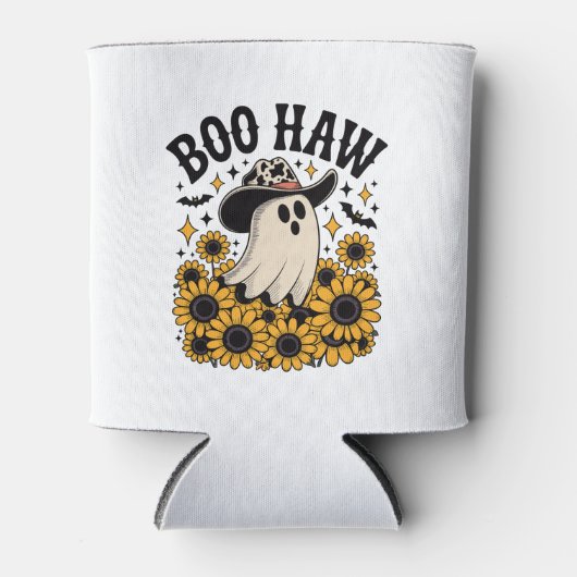 Boo Haw Cow Ghost Western Halloween Dosenkühler (Vorderseite)