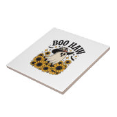 Boo Haw Cow Ghost Western Halloween Fliese (Seite)