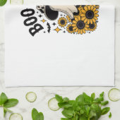 Boo Haw Cow Ghost Western Halloween Geschirrtuch (Gefaltet)