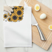 Boo Haw Cow Ghost Western Halloween Geschirrtuch (Viertel Falte)