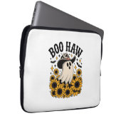 Boo Haw Cow Ghost Western Halloween Laptopschutzhülle (Vorne Rechts)