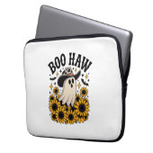 Boo Haw Cow Ghost Western Halloween Laptopschutzhülle (Vorderseite Links)