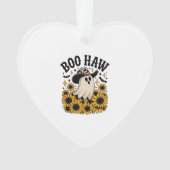 Boo Haw Cow Ghost Western Halloween Ornament (Vorderseite)