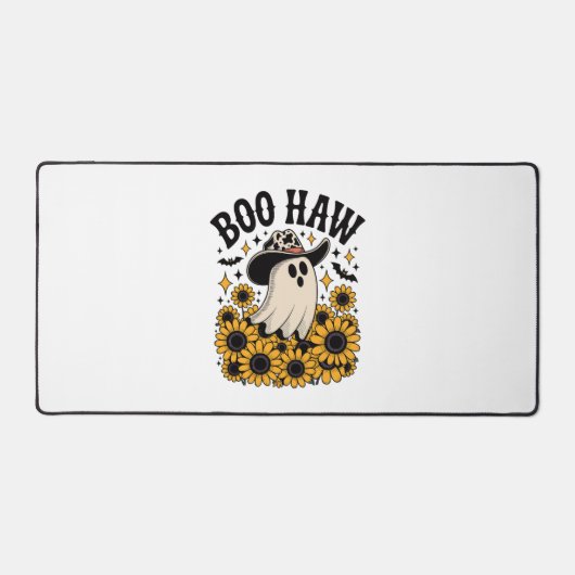 Boo Haw Cow Ghost Western Halloween Schreibtischunterlage (Vorderseite)