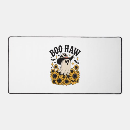 Boo Haw Cow Ghost Western Halloween Schreibtischunterlage (Vorderseite)