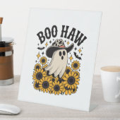 Boo Haw Cow Ghost Western Halloween Sockelschild (In Situ)