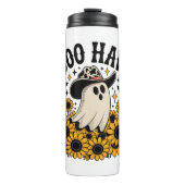 Boo Haw Cow Ghost Western Halloween Thermosbecher (Vorderseite)