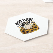 Boo Haw Cow Ghost Western Halloween Untersetzer (angewinkelt)