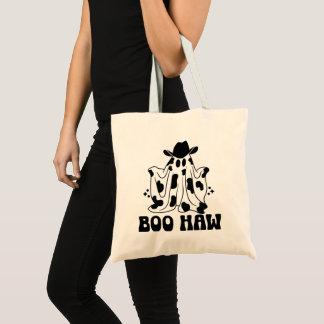 Boo Haw Cow Girl Cow Boy Ghost Halloween Tragetasche