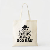 Boo Haw Cow Girl Cow Boy Ghost Halloween Tragetasche (Vorne)