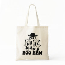 Boo Haw Cow Girl Cow Boy Ghost Halloween