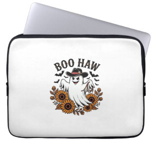 Boo Haw Cowboy Geist Sonnenblumen Fledermäuse Hall Laptopschutzhülle