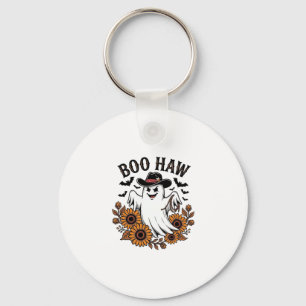 Boo Haw Cowboy Geist Sonnenblumen Fledermäuse Hall Schlüsselanhänger