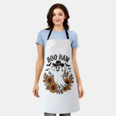 Boo Haw Cowboy Geist Sonnenblumen Fledermäuse Hall Schürze (Getragen)