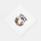 Boo Haw Cowboy Geist Sonnenblumen Fledermäuse Hall Serviette (Ecke)