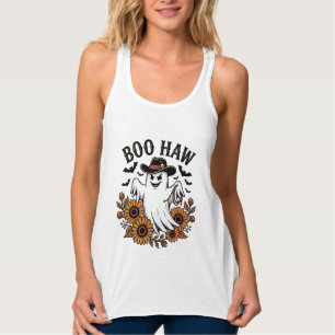 Boo Haw Cowboy Geist Sonnenblumen Fledermäuse Hall Tank Top