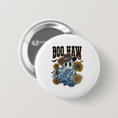 Boo Haw Cowboy Ghost Blue Denim Trendy Patchwork H Button (Vorne & Hinten)