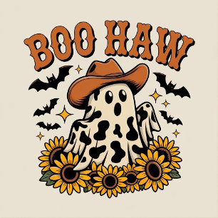 Boo Haw - Cowboy Style Funny Halloween Wild West T-Shirt