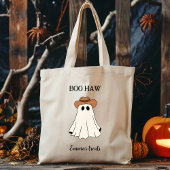 Boo Haw Custom Halloween Funny Western Tragetasche