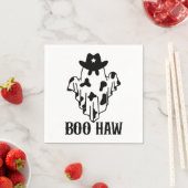 Boo Haw Funny Halloween Kostümgeister Western Spoo Serviette (Beispiel)