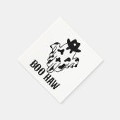 Boo Haw Funny Halloween Kostümgeister Western Spoo Serviette (Ecke)