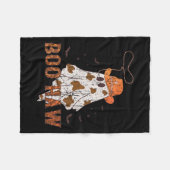 Boo Haw Ghost Cowboy Halloween Western Ghost Costu Fleecedecke (Vorderseite (Horizontal))