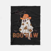 Boo Haw Ghost Cowboy Halloween Western Ghost Costu Fleecedecke (Vorderseite)