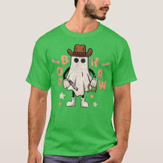 Boo Haw Ghost Rodeo Western Country Halloween Cowb T-Shirt