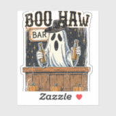 Boo Haw Retro Western Halloween Aufkleber (Blatt)